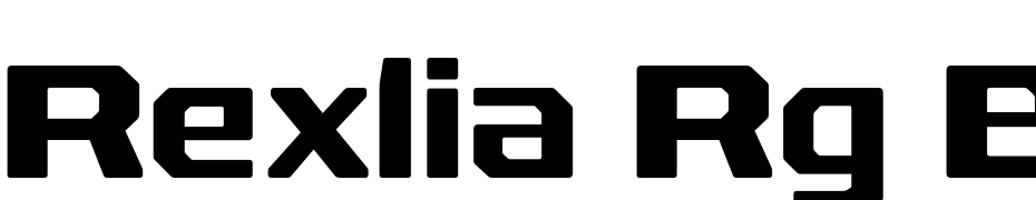 Rexlia Rg Bold cкачати шрифт безкоштовно